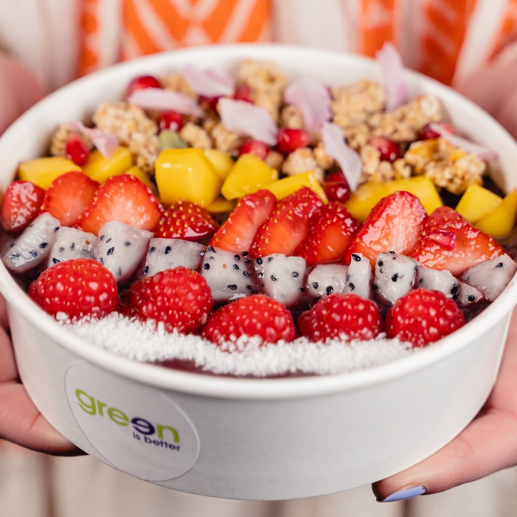 Açaï bowl Green is Better garni de fruits